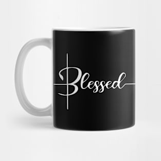 Blessed , Cute Graphic & Letter Print Mug